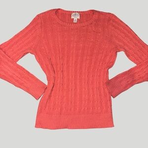 Women's Coral Cable Knit Sweater
